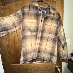Abercrombie & Fitch Brown and Tan Flannel